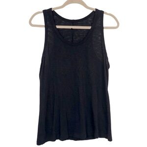 Rag & Bone Slub Knit Classic Black Tank Top Size Large